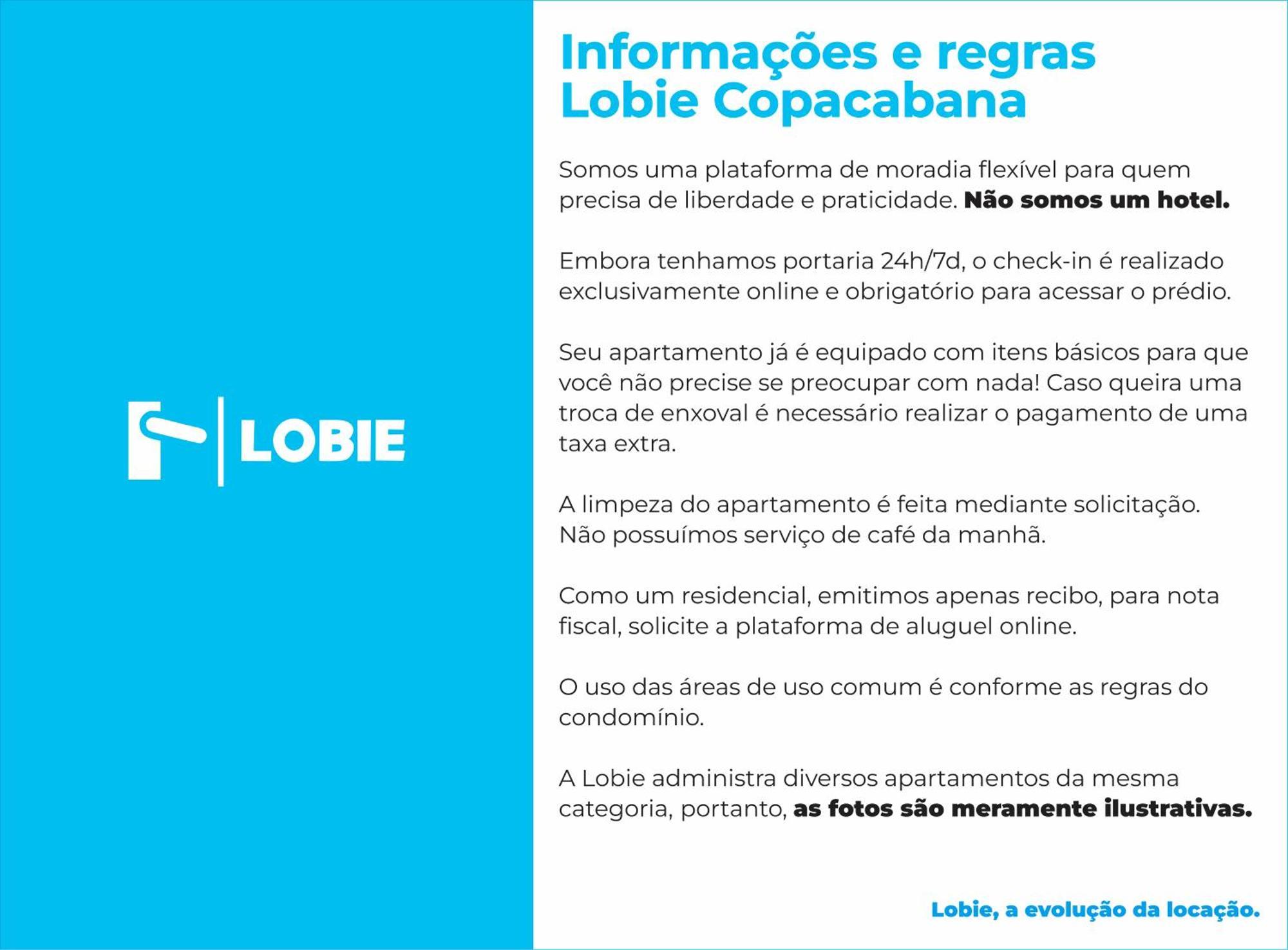 Apartament Lobie Copacabana Rio de Janeiro Zewnętrze zdjęcie